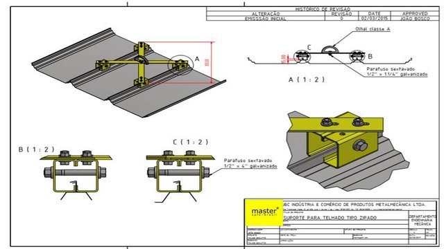 Projeto de ancoragem para trabalho em altura